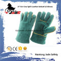 27cm cuero de vaca Split cuero de seguridad industrial guantes de trabajo de soldadura